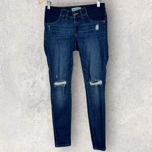 DL1961 Emma Maternity‎ Power Leggings Stretch Jeans Heath Blue Size 27 Denim Zip